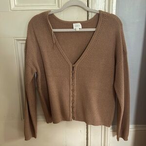 Soft chunky brown sweater